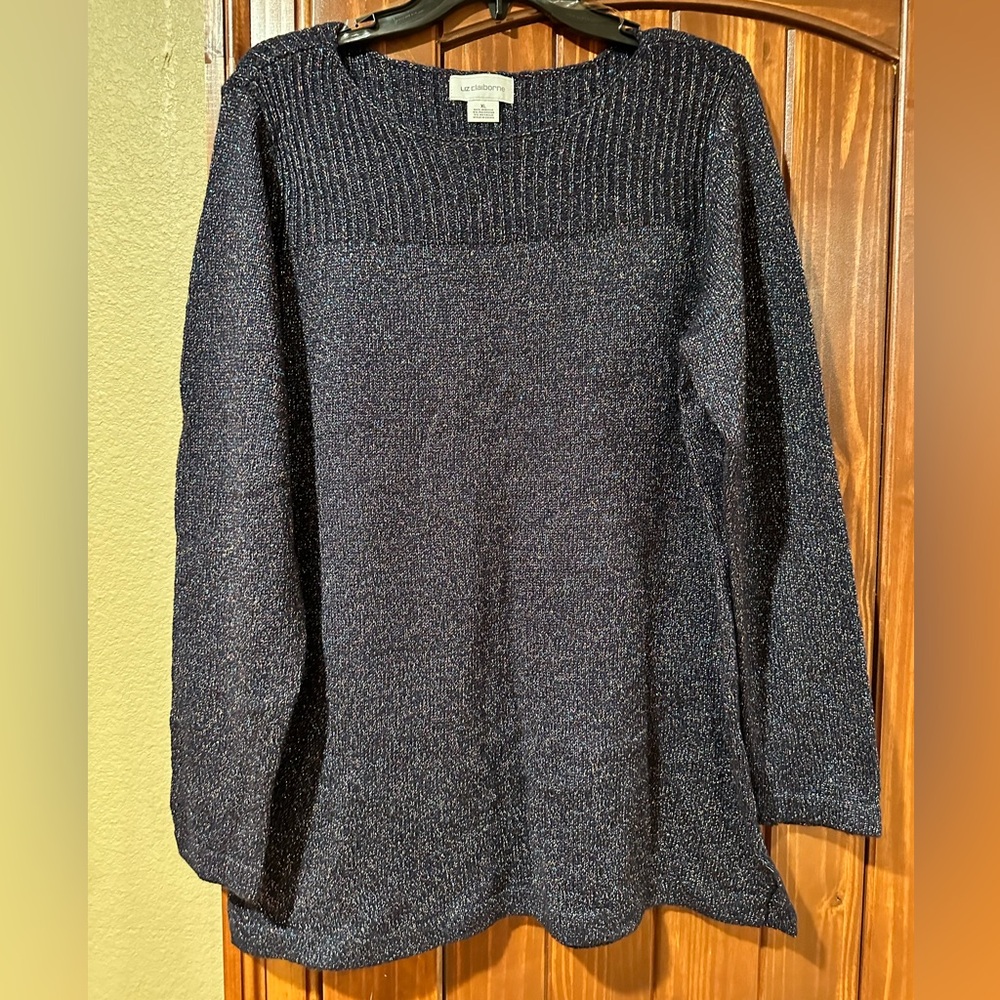 NWOT LIZ CLAIBORNE XL NAVY